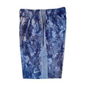 Nike Dri-FIT Shorts - Black and Green Pattern, Size Medium